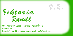 viktoria randl business card